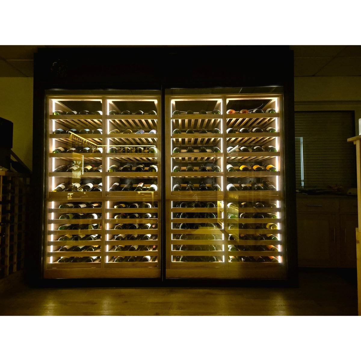Bespoke Wine Wall Chiller Display Cabinet - 2 Door