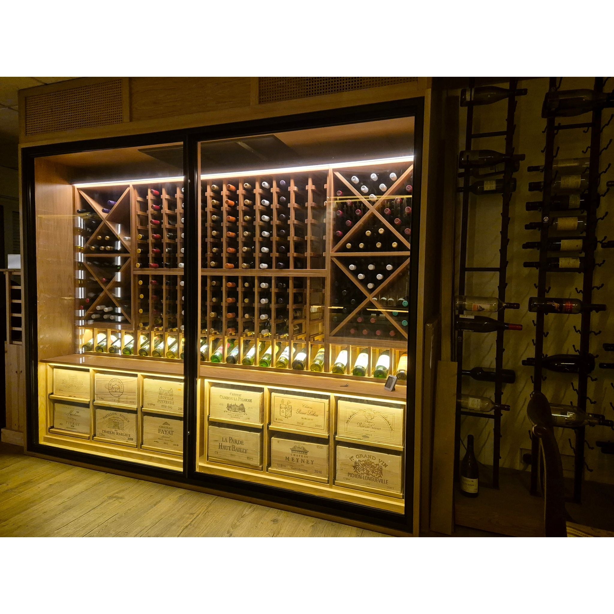Bespoke Wine Wall Chiller Display Cabinet - 2 Door