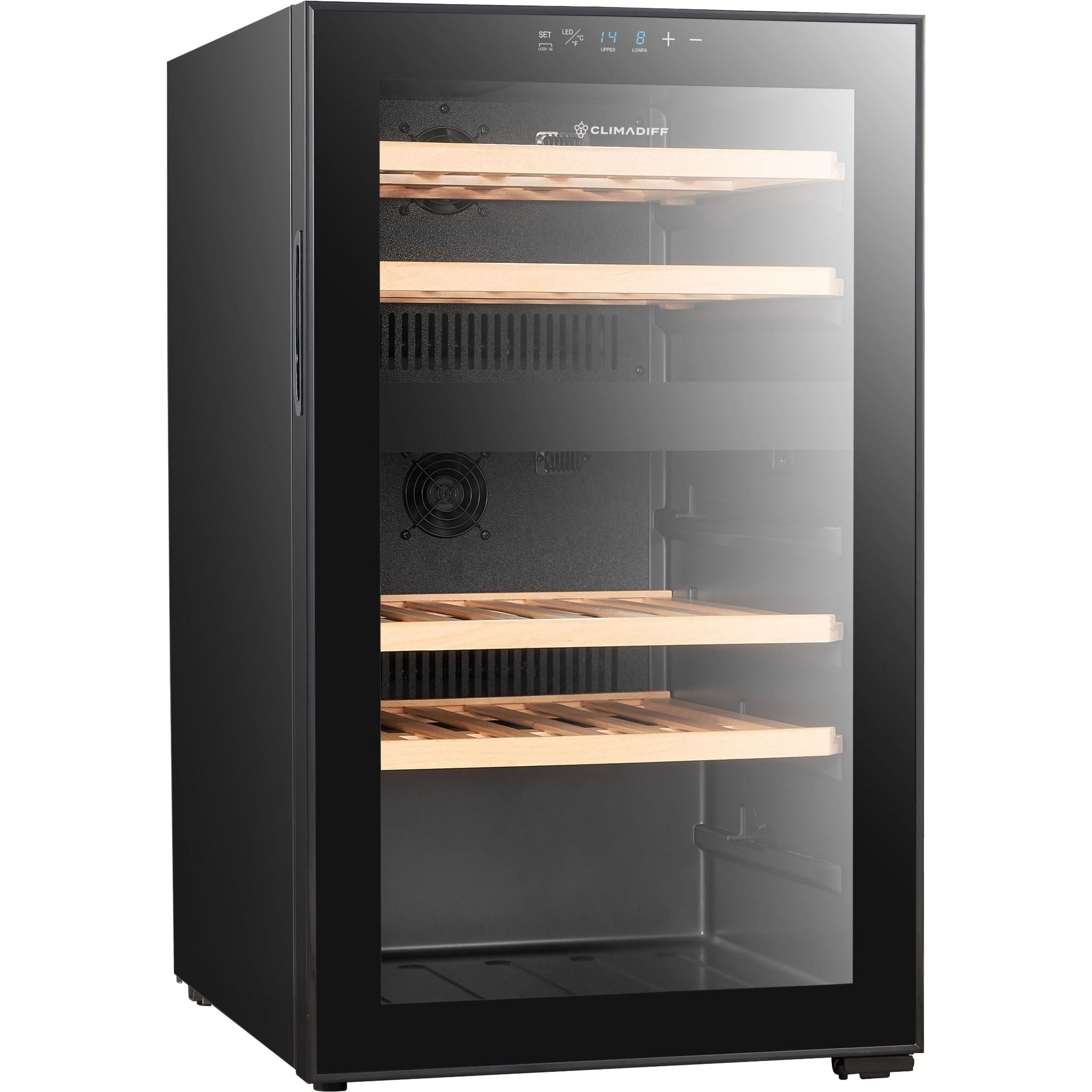 Climadiff - Dual Zone - 52 Bottle - Freestanding Wine Cooler - CEPAGE52DZF