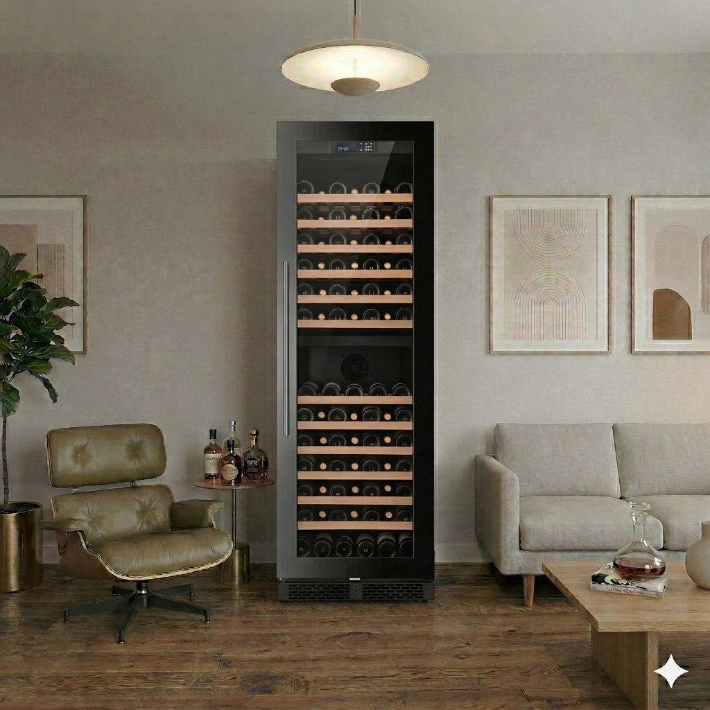 ClimaVin -  Noir169 - 101 Bottle - Dual Zone Wine Fridge - Built in or Freestanding