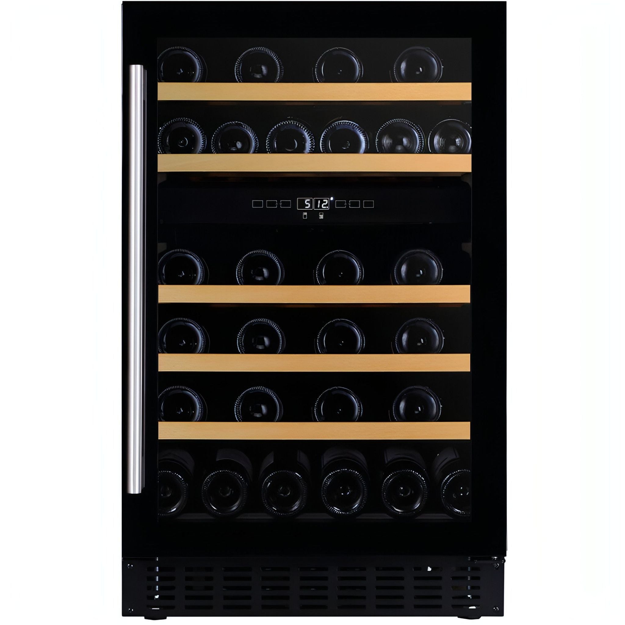 Dunavox FLOW-38 - 500mm Dual Zone - 38 Bottle - Built In Undercounter Wine Cooler - DAUF-38.100DB