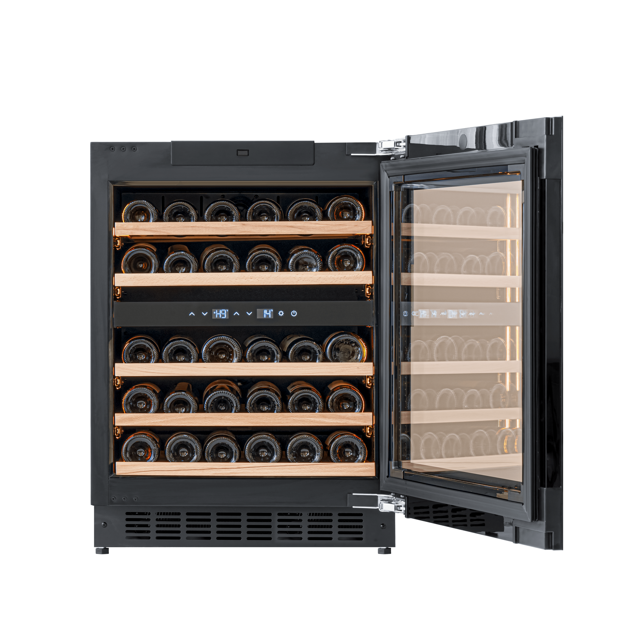 CELLA - 600mm - Undercounter Wine Cooler - Dual Zone - W34B-TO