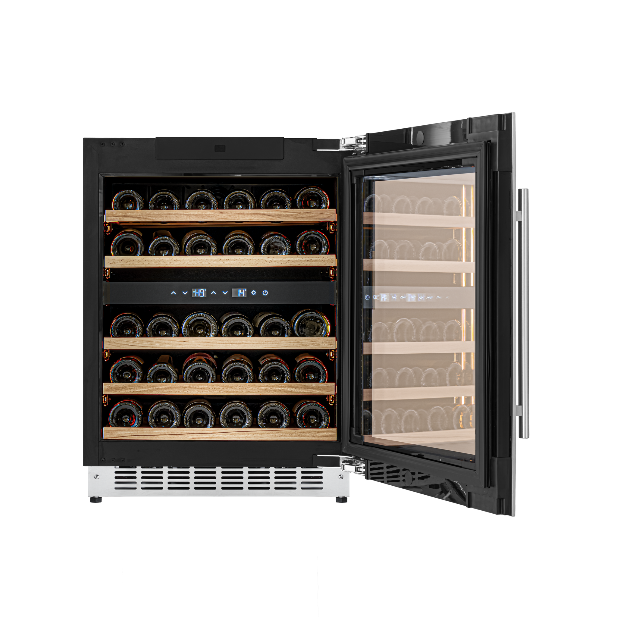 CELLA - 600mm - Undercounter Wine Cooler - Dual Zone - W34-SSH