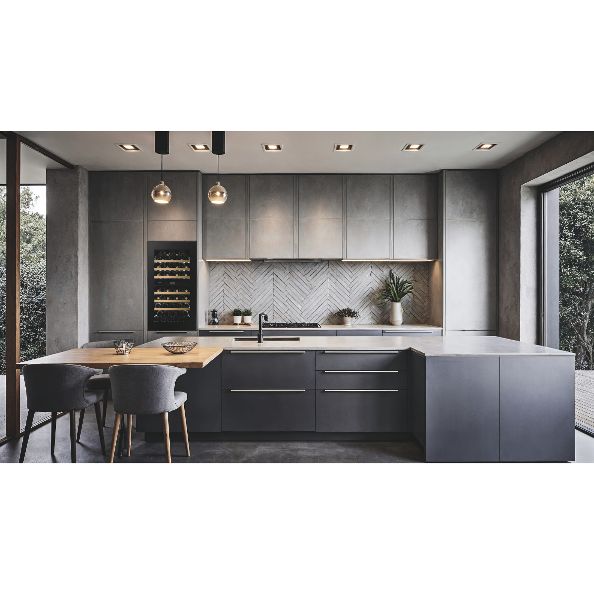 Dunavox NOBLE-56.TO - Dual Zone 56 Bottle - Integrated Wine Cooler - DVN-56.146DB.TO