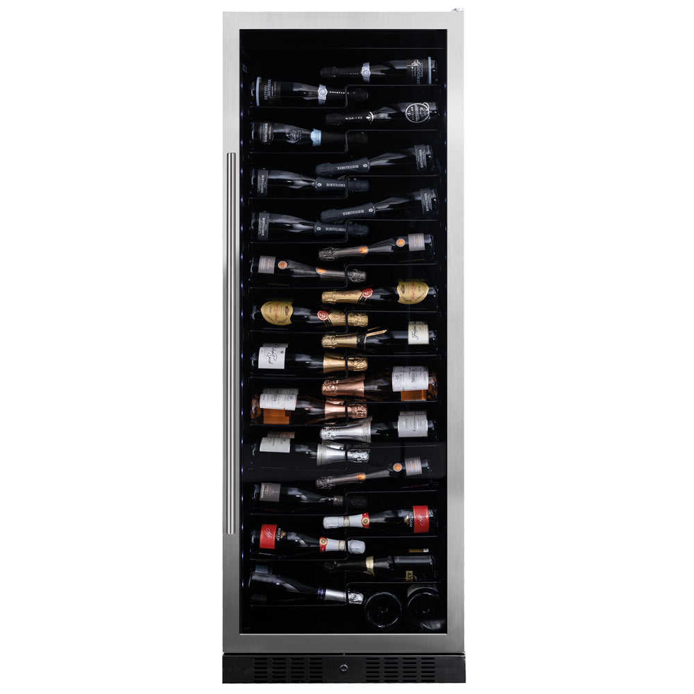 Dunavox SERA-143 - 655mm Width - 143 Bottles - Freestanding / Built in Tall Wine Fridge- DX-143.468SS