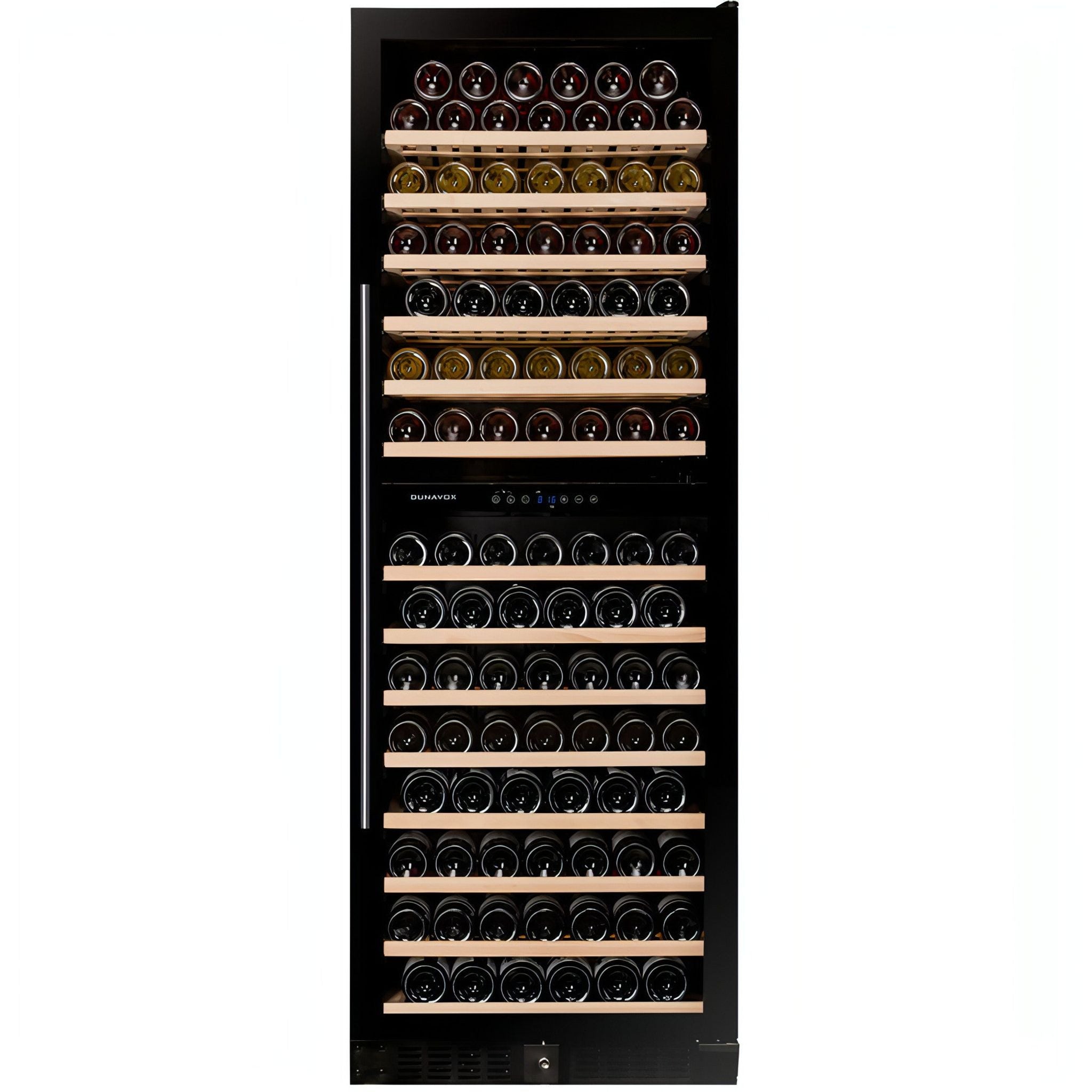 Dunavox GRANDE-181 - 655mm Width - Dual Zone - 181 Bottle - Built In / Freestanding Tall Wine Cooler - DX-181.490DBK