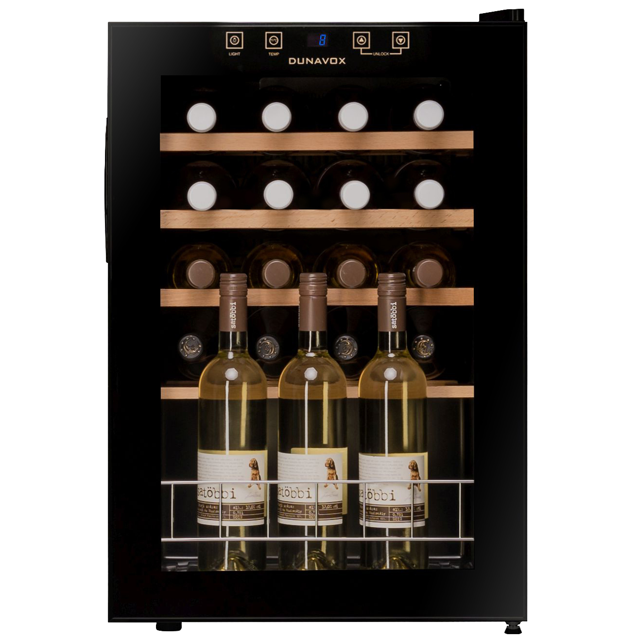 Dunavox HOME-20 - Single Zone 20 Bottle - Freestanding Wine Cooler - DXFH-20.62
