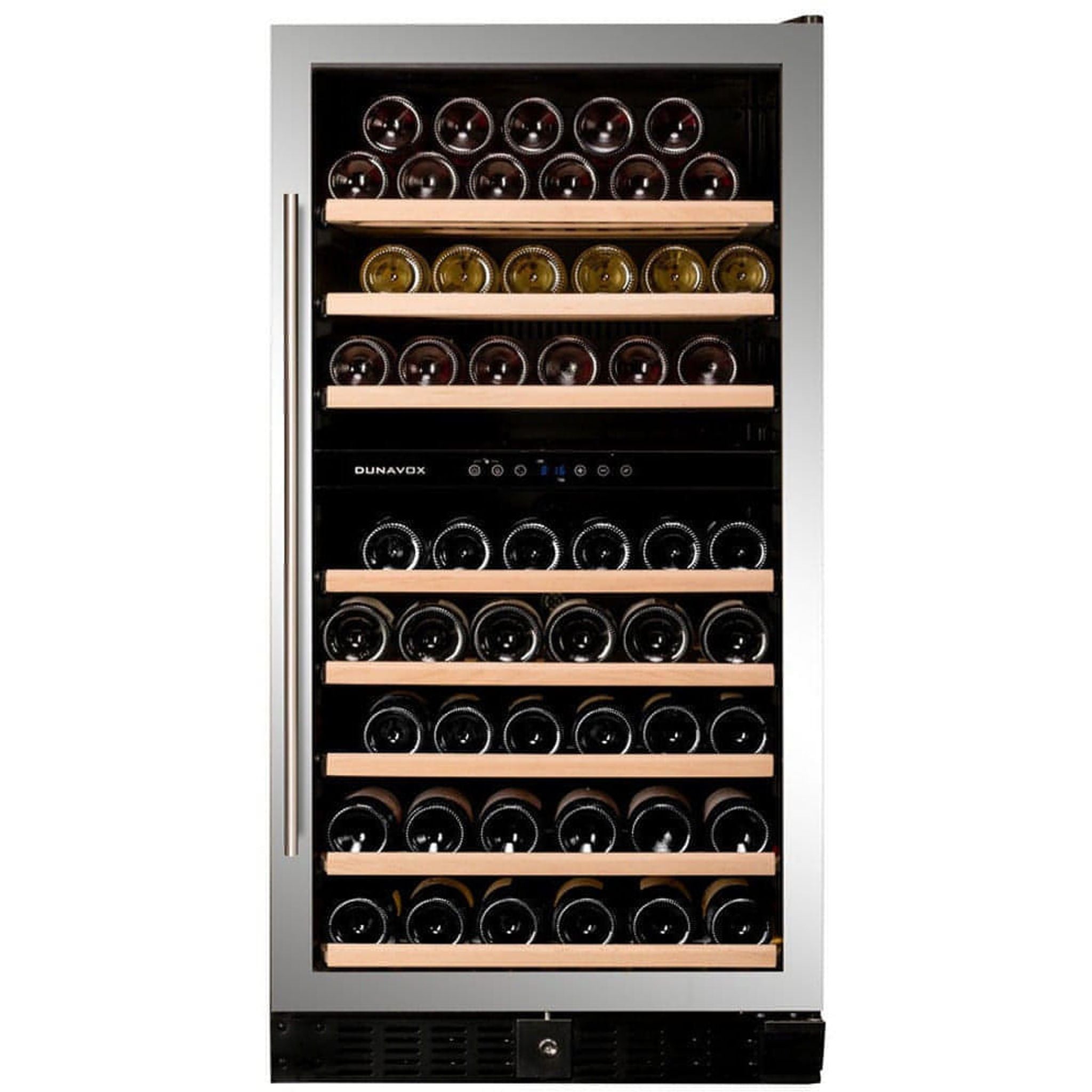 Dunavox GRANDE-94 - 600mm Dual Zone - 94 Bottle - Built In / Freestanding Wine Fridge - DX-94.270SDSK