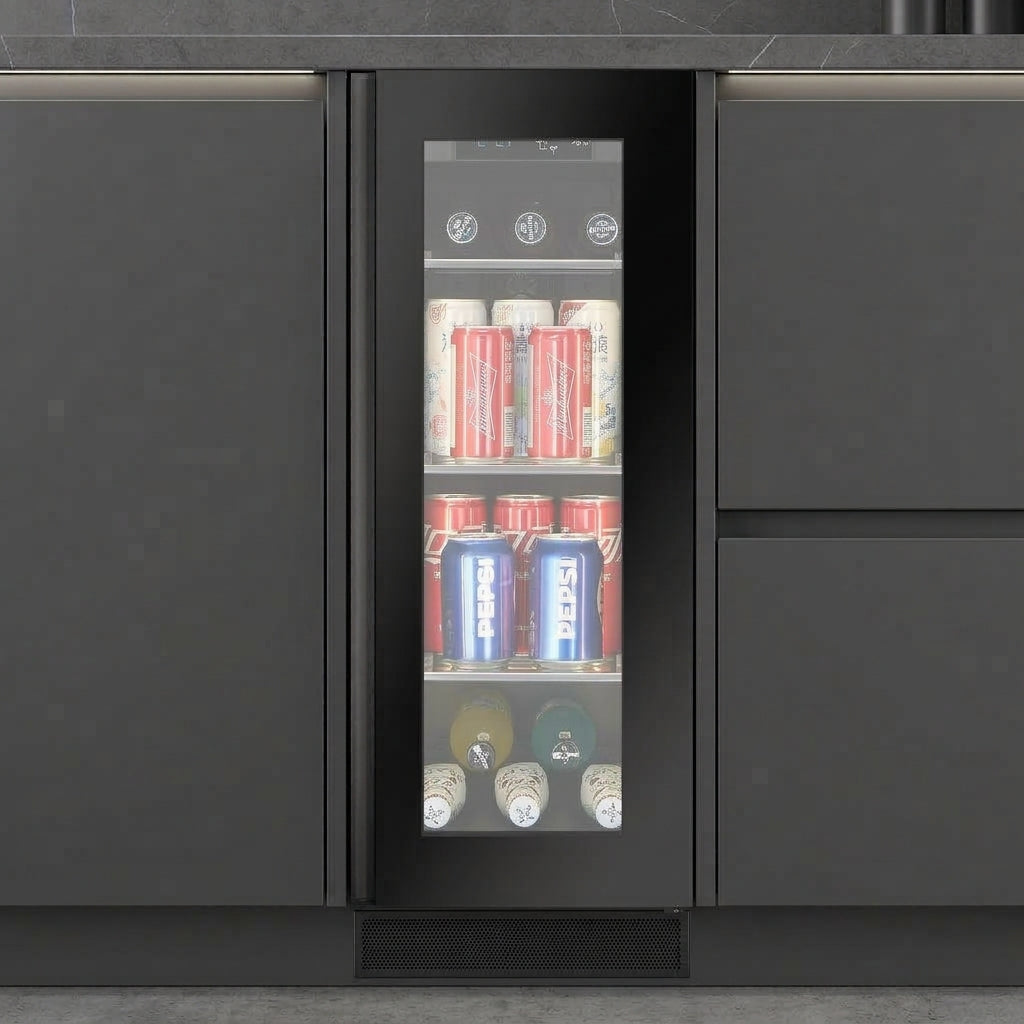 NØVA - 30cm Wide Undercounter Beverage Cooler - BVU30S