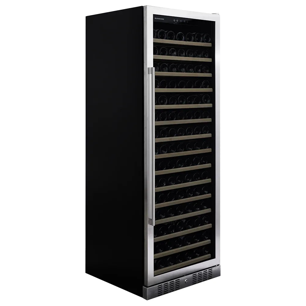 Dunavox GRANDE-194 - 194 Bottle Tall Wine Cooler - Built In/Freestanding - 655mm Width - Single Zone - DX-194.490SSK