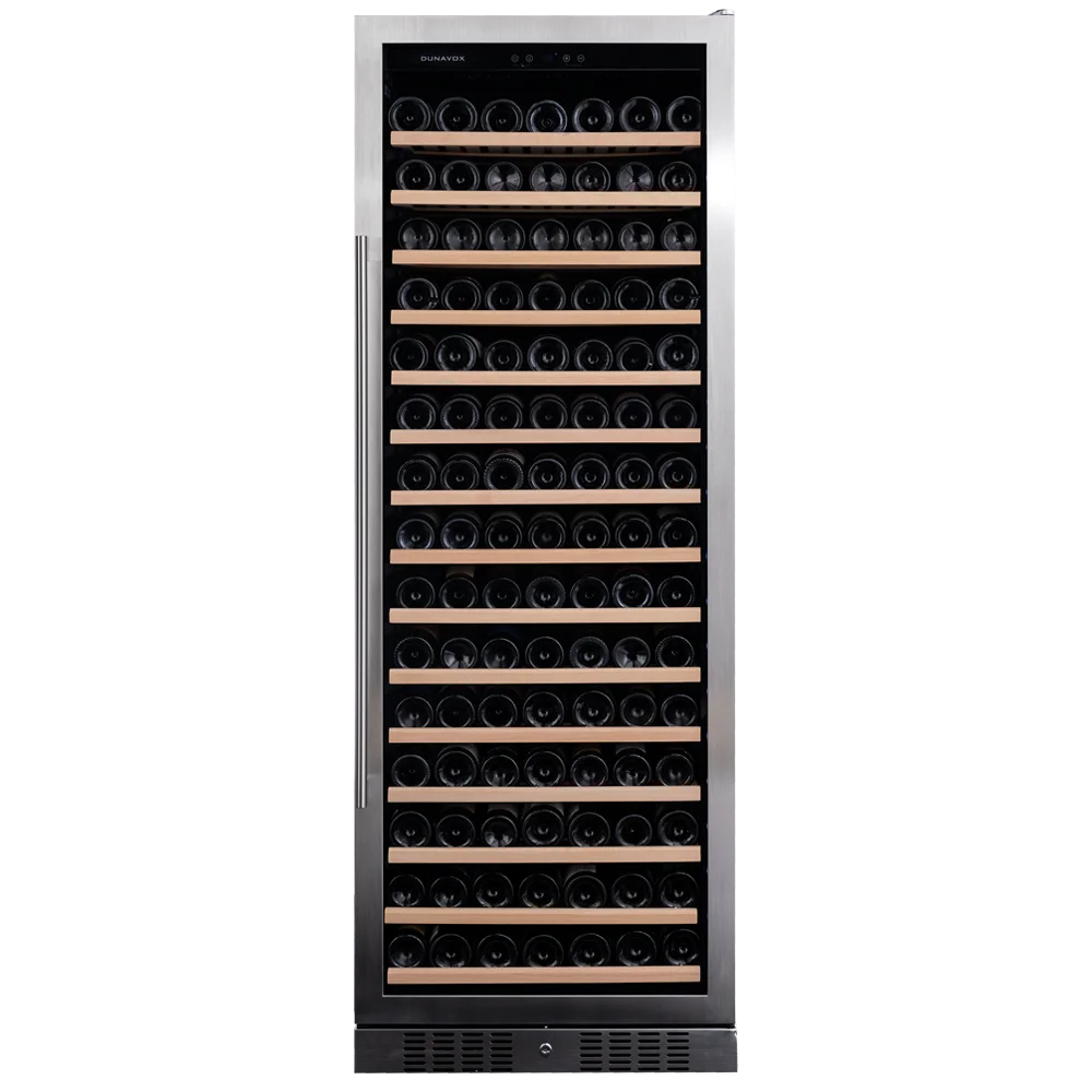 Dunavox GRANDE-194 - 194 Bottle Tall Wine Cooler - Built In/Freestanding - 655mm Width - Single Zone - DX-194.490SSK