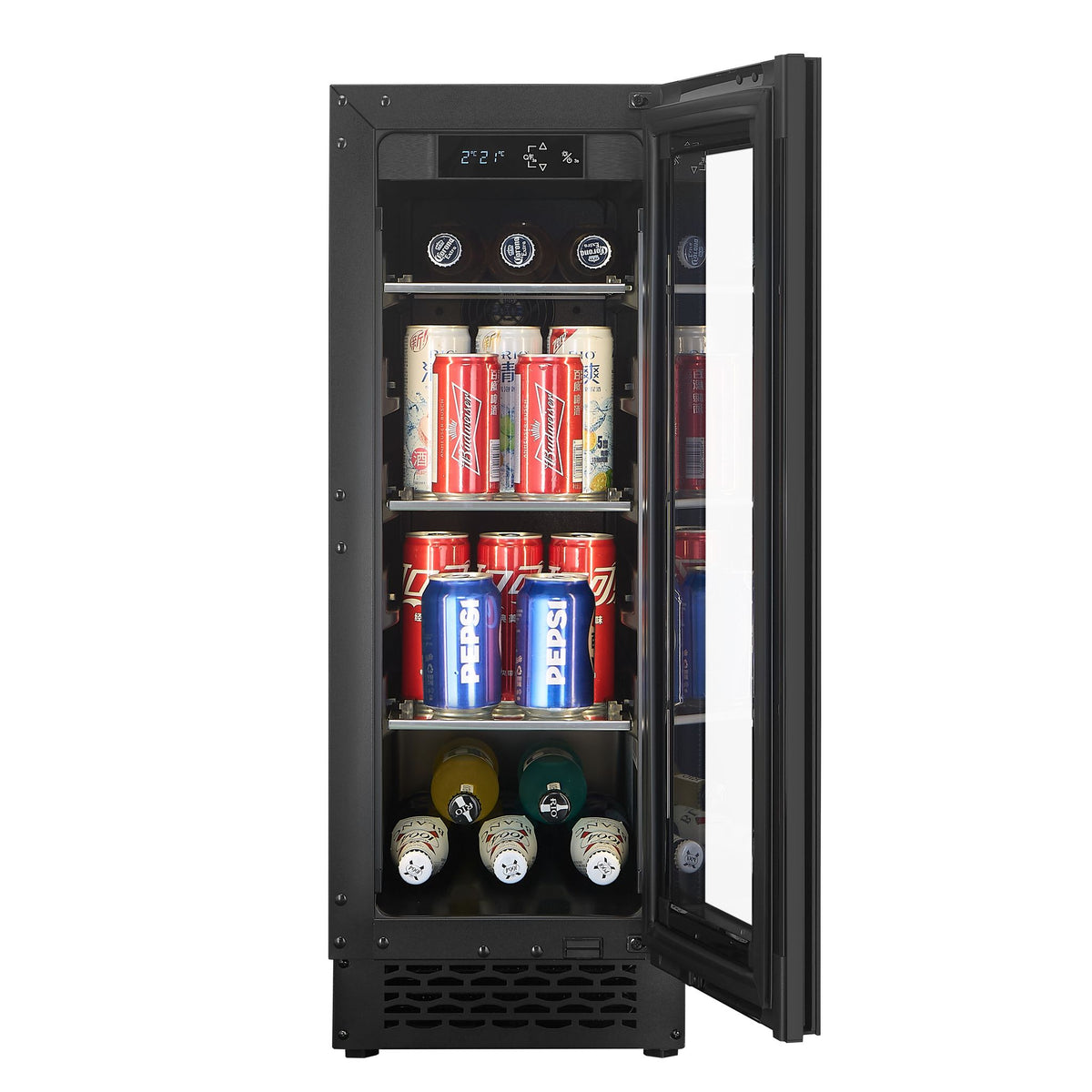 NØVA - 30cm Wide Undercounter Beverage Cooler - BVU30S