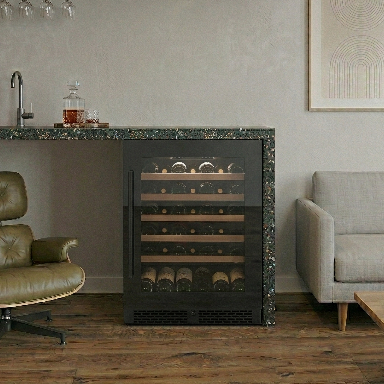 ClimaVin -  Noir82 - Single Zone Wine Fridge - Built in or Freestanding