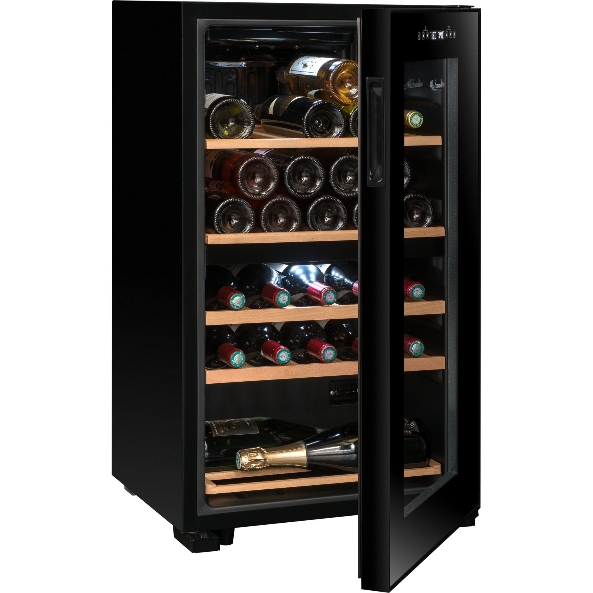 La Sommeliere - Dual Zone - Freestanding Wine Fridge SLS32DZBLACK