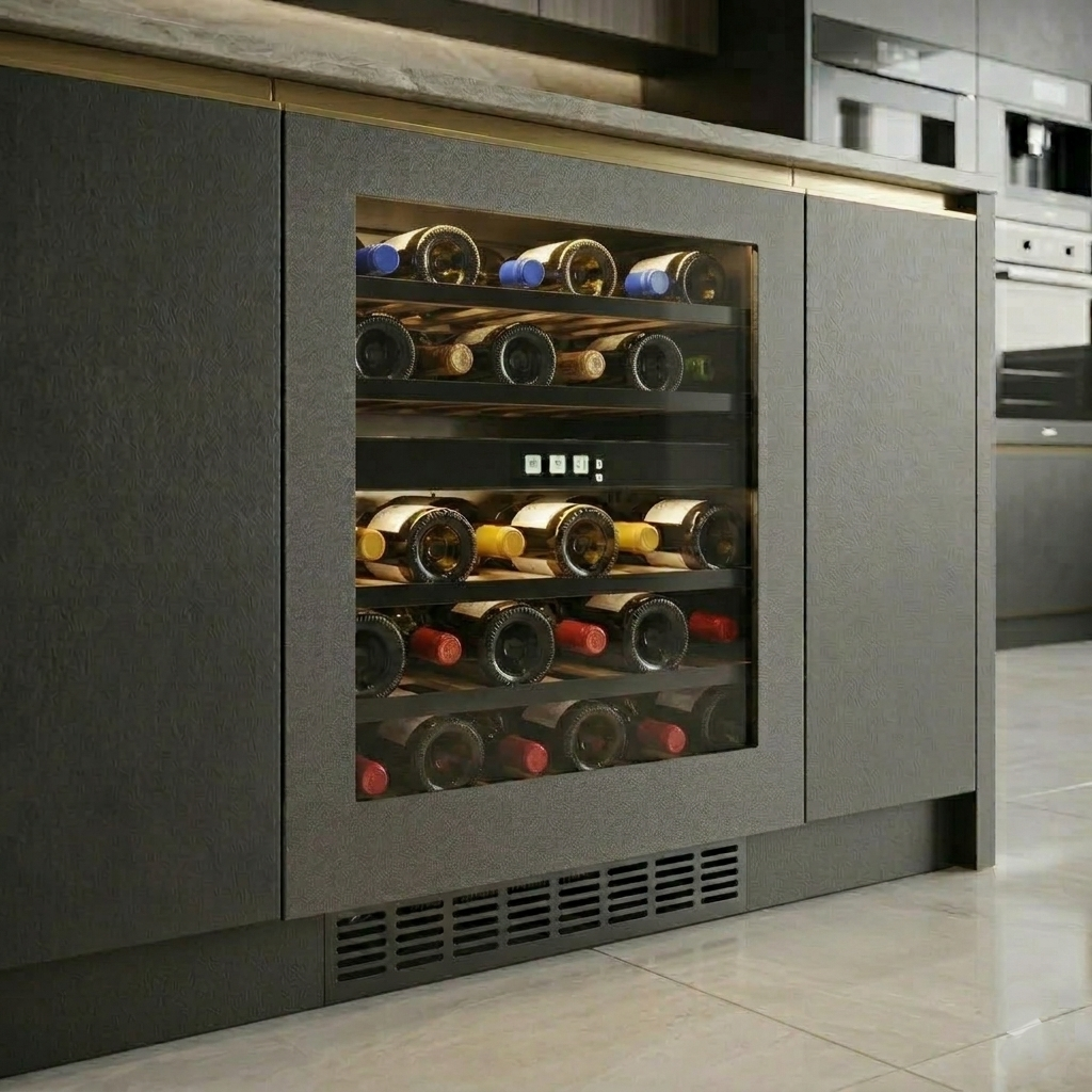 CELLA - Shallow Wine Fridge - 45cm Depth - 60cm Undercounter - W30PANEL-TO