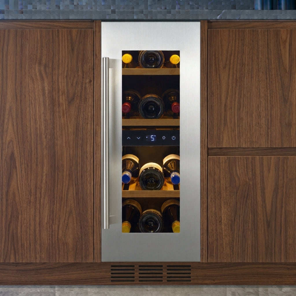 CELLA - 300mm - Undercounter Wine Cooler - Single Zone - W18S-SSH