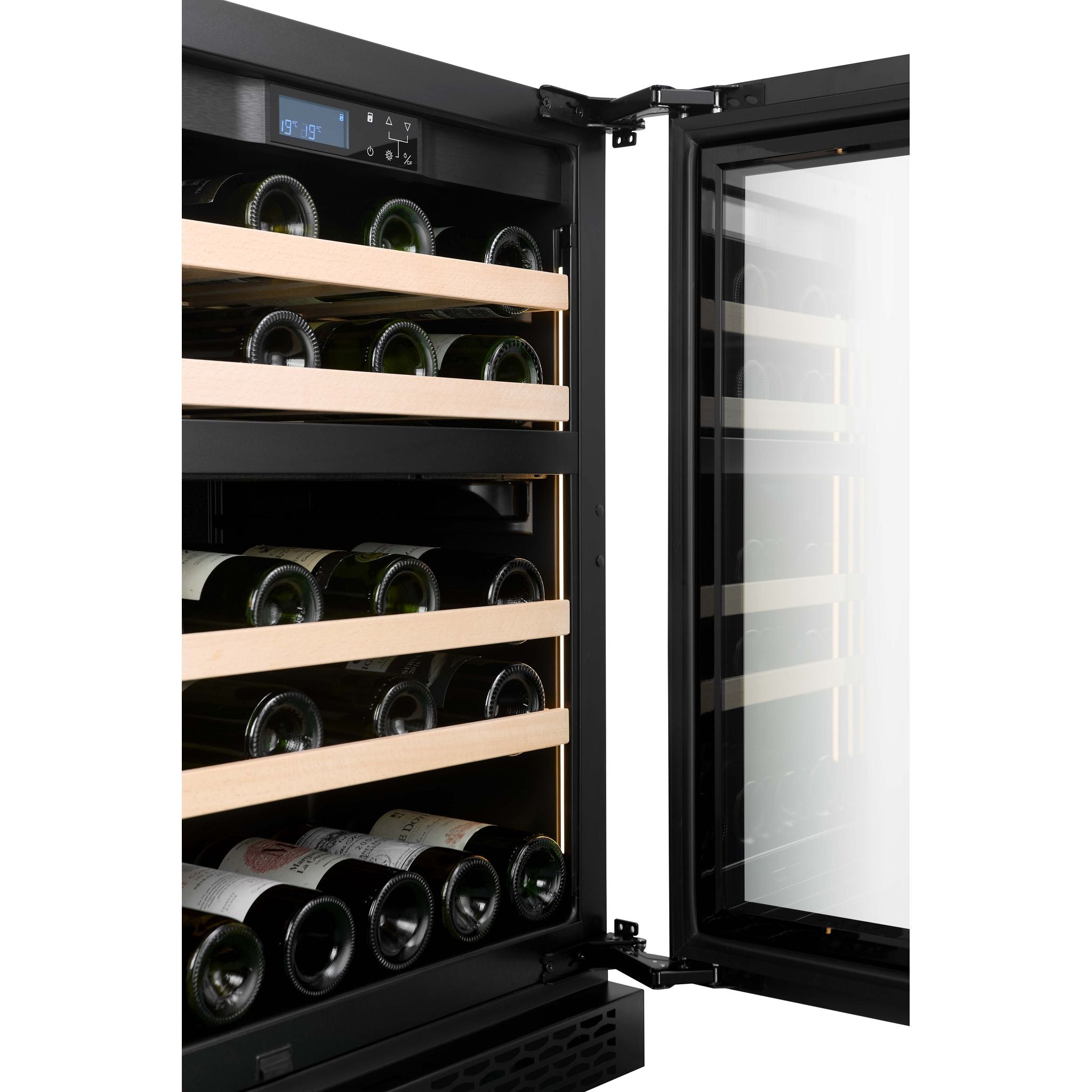 CELLA - 39 bottle Dual Zone Wine cooler - W39D-BLACK
