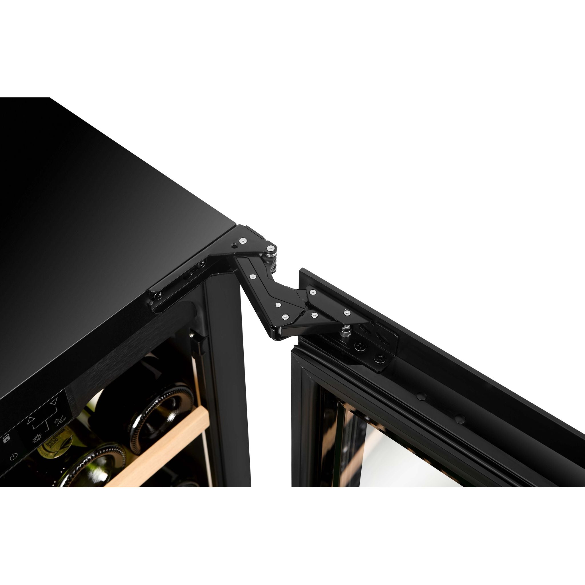 CELLA - 74 bottle Dual Zone Wine Cooler - Shallow Depth - W75D-BLACK