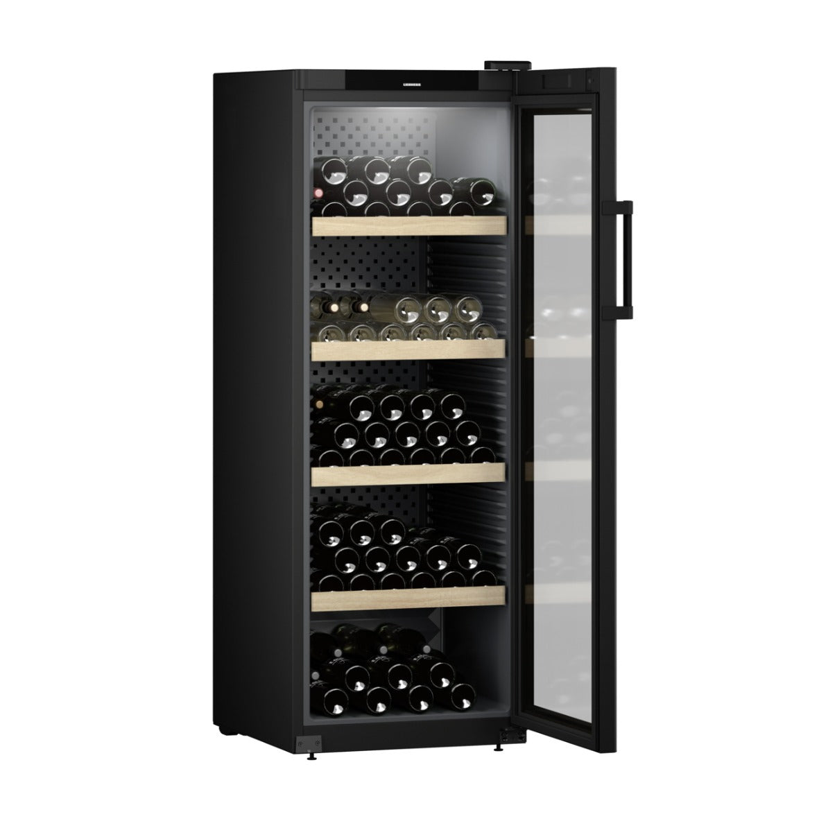 Liebherr - GrandCru 196 Bottle Freestanding Wine Cabinet - WPbl 5001 - Glass Door