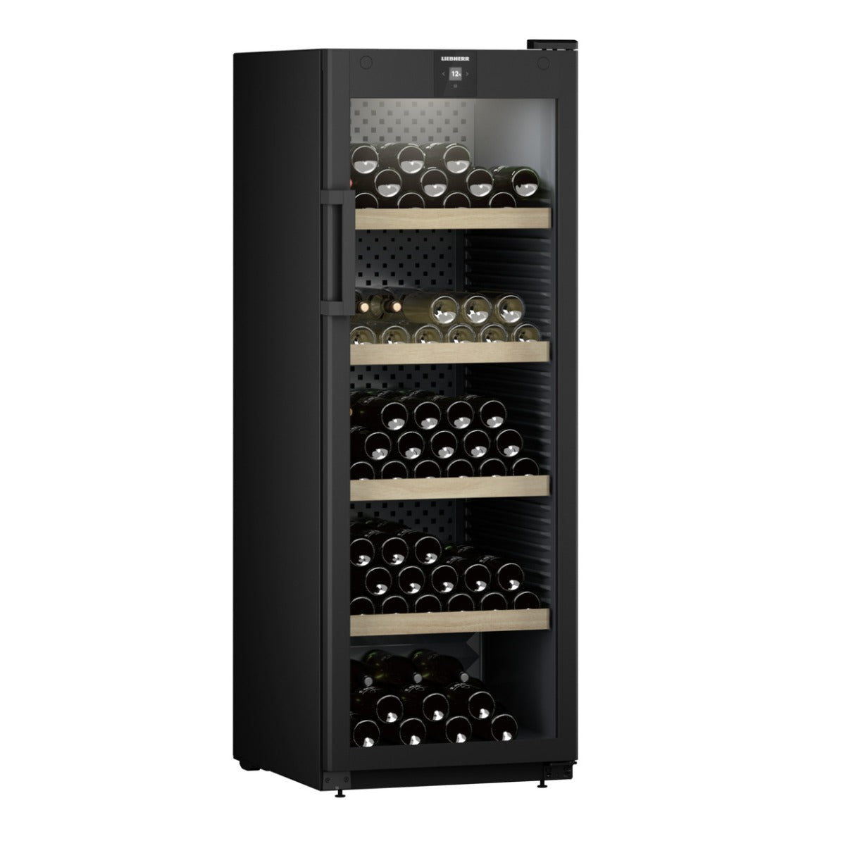 Liebherr - GrandCru 196 Bottle Freestanding Wine Cabinet - WPbl 5001 - Glass Door