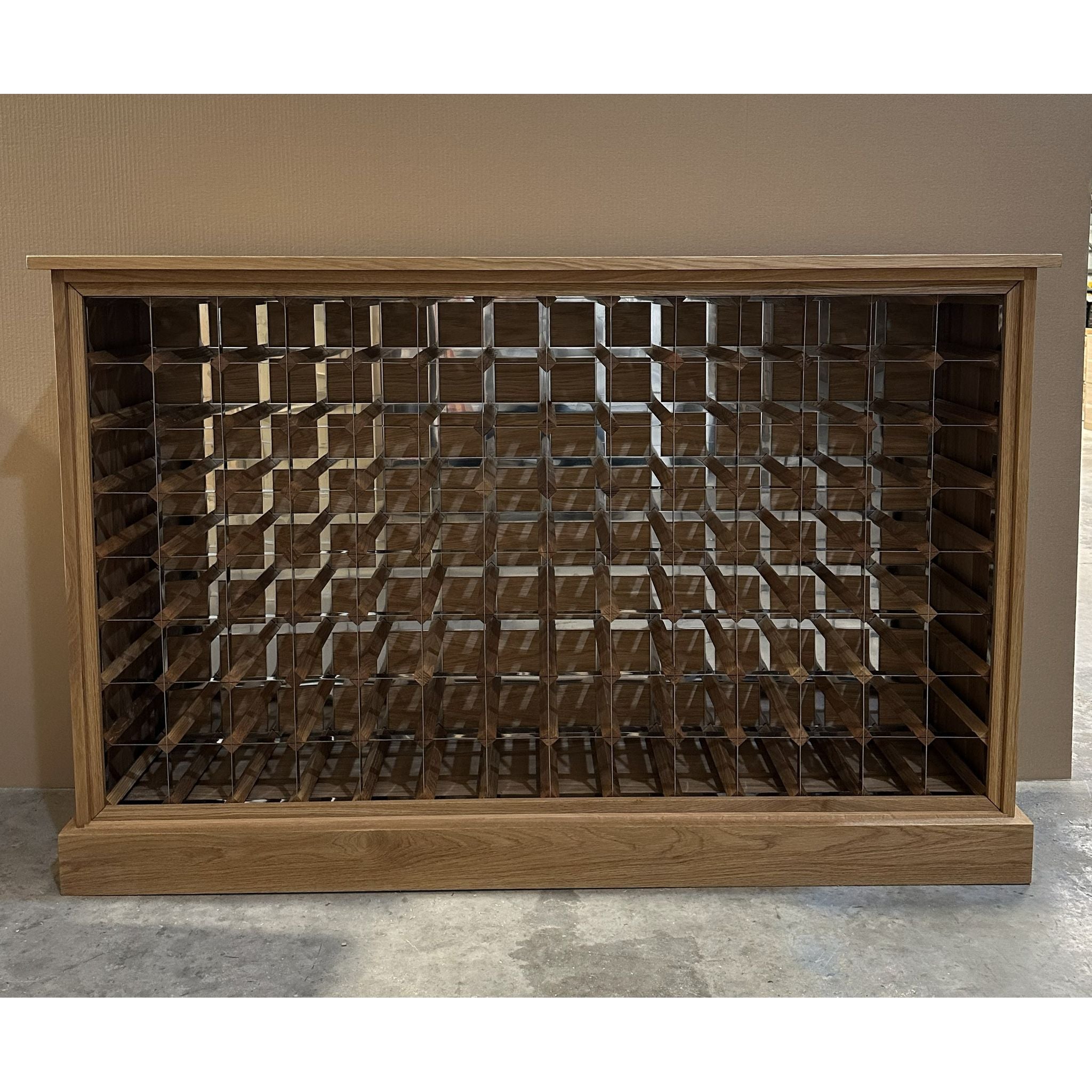 WineRacks - 112 Bottle Wooden Wine Cabinet - Assembled