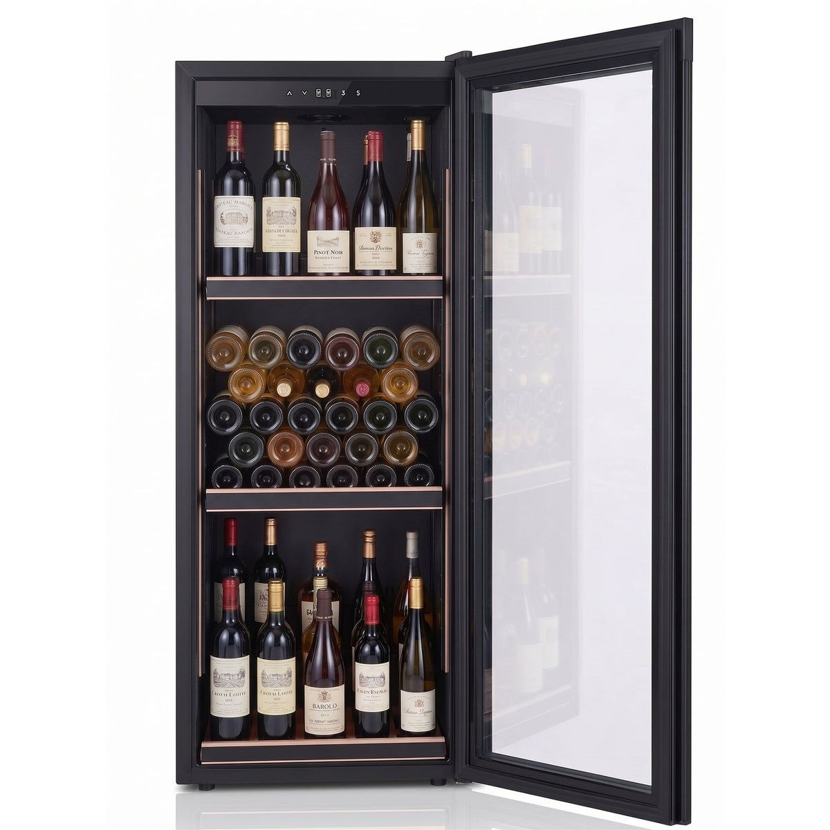 Viñaro WineVault 151 - Single Zone - Freestanding Wine Storage Cabinet - 151 Bottles