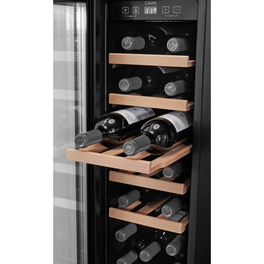 Cavin - 600mm - Undercounter Wine Fridge - Arctic Collection 60 Duo - Fullglass Black