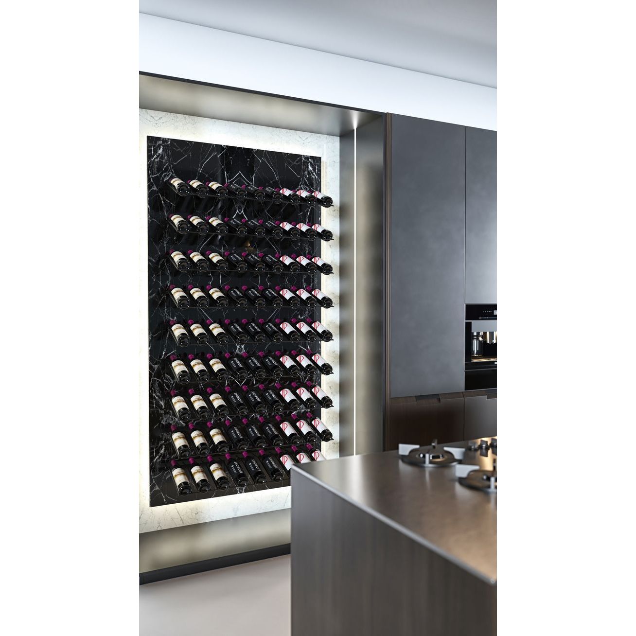 VintageView - W Series - Wine Rack Presentation Row (3 or 9 Bottles)