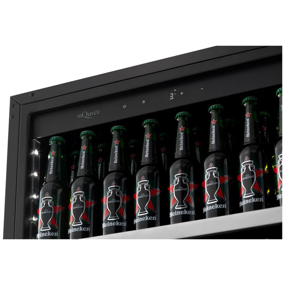 mQuvée - 600mm - Undercounter Drinks Fridge - BeerServer60 - Stainless Steel