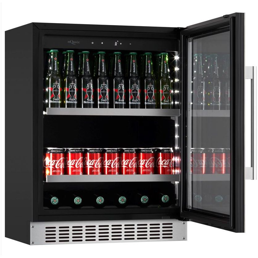 mQuvée - 600mm - Undercounter Drinks Fridge - BeerServer60 - Stainless Steel