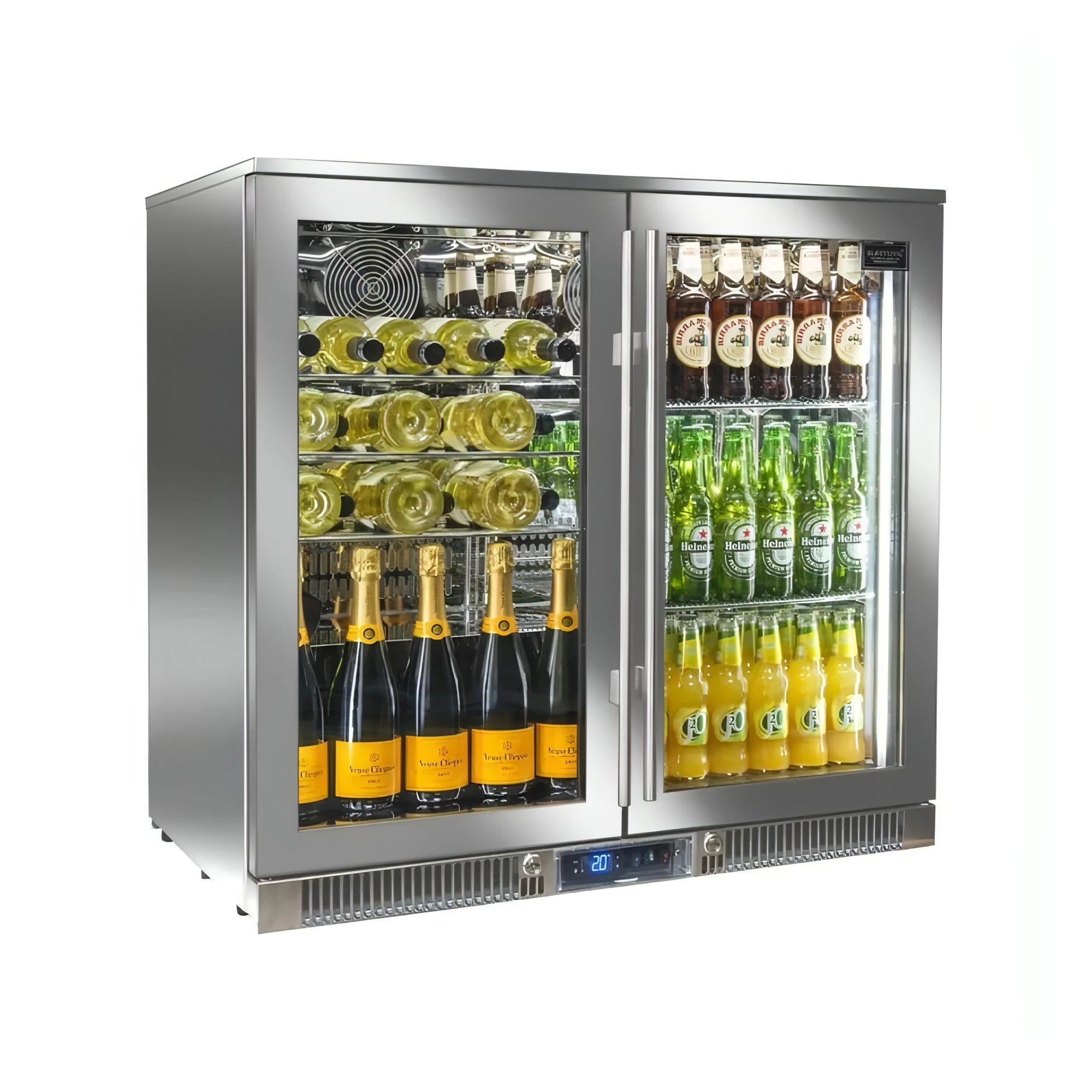 Glass door bottle fridge deals