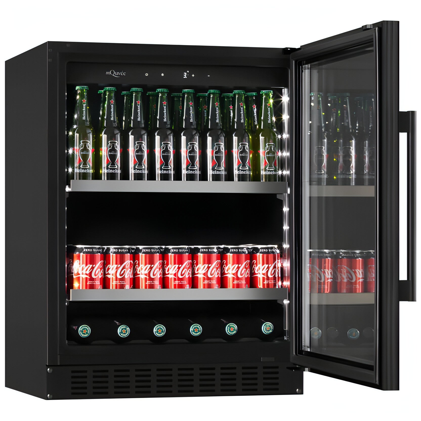 mQuvée - 600mm - Undercounter Drinks Fridge - BeerServer60 - Anthracite Black