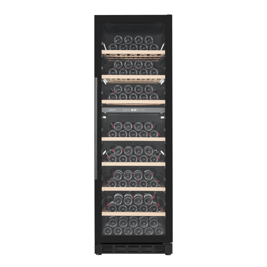 Cavin - 600mm - Tall Wine Fridge - Arctic Collection 151D Fullglass Black