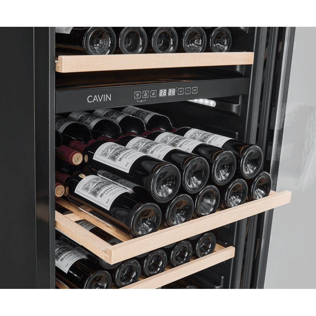 Cavin - 600mm - Tall Wine Fridge - Arctic Collection 151D Fullglass Black