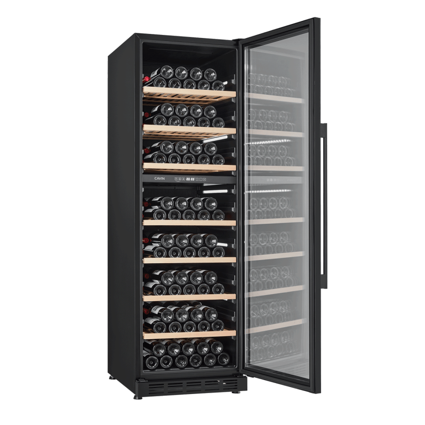 Cavin - 600mm - Tall Wine Fridge - Arctic Collection 151D Fullglass Black