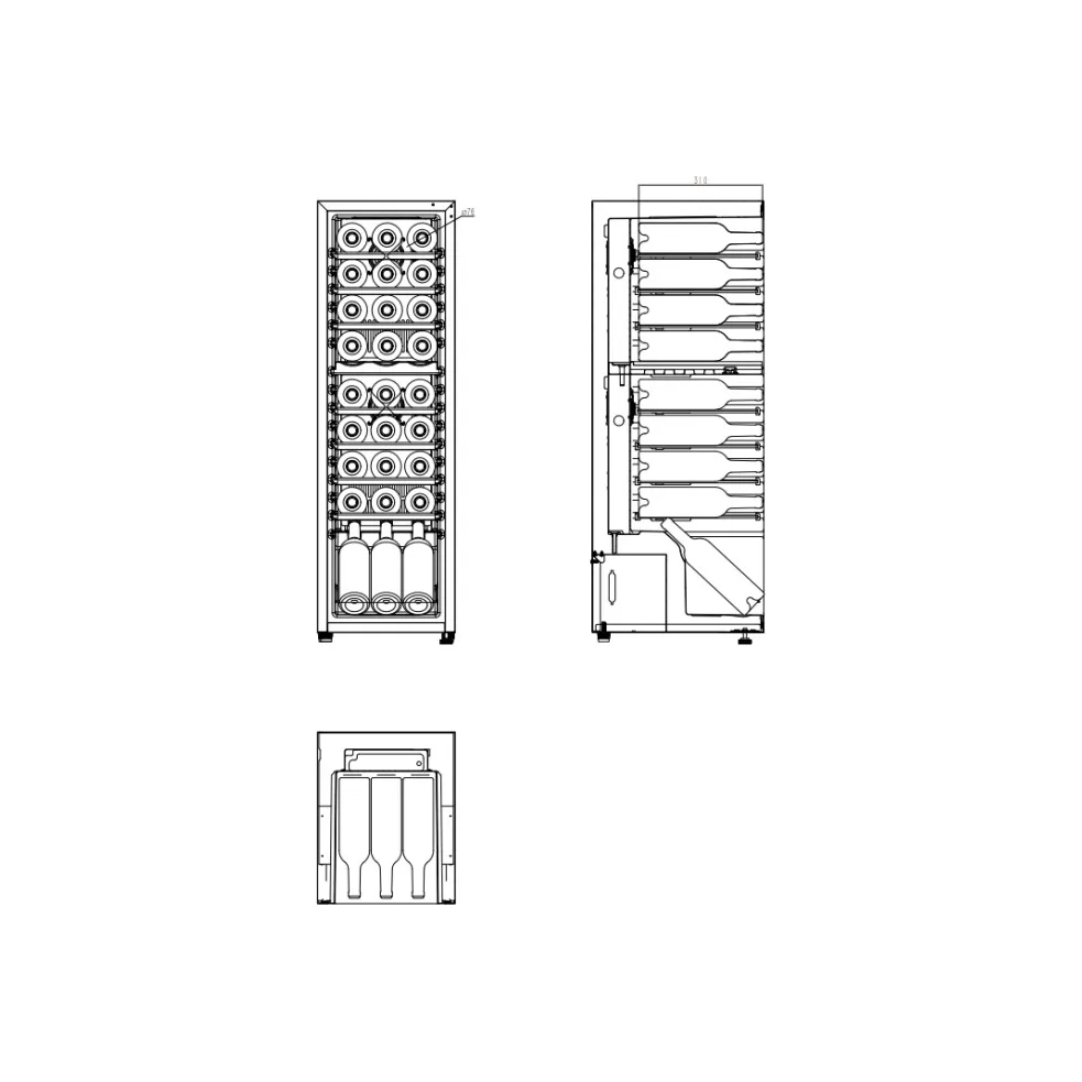 Cavin - Freestanding Wine Cooler - Northern Collection 27