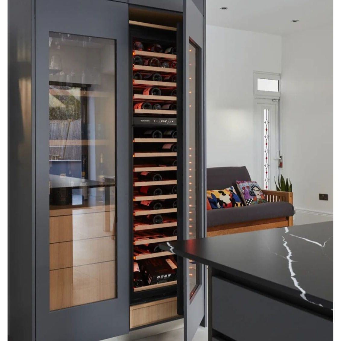 Dunavox GLANCE-114 - Dual Zone 114 Bottle - Fully Integrated Wine Cooler DAVG-114.288DOP.TO