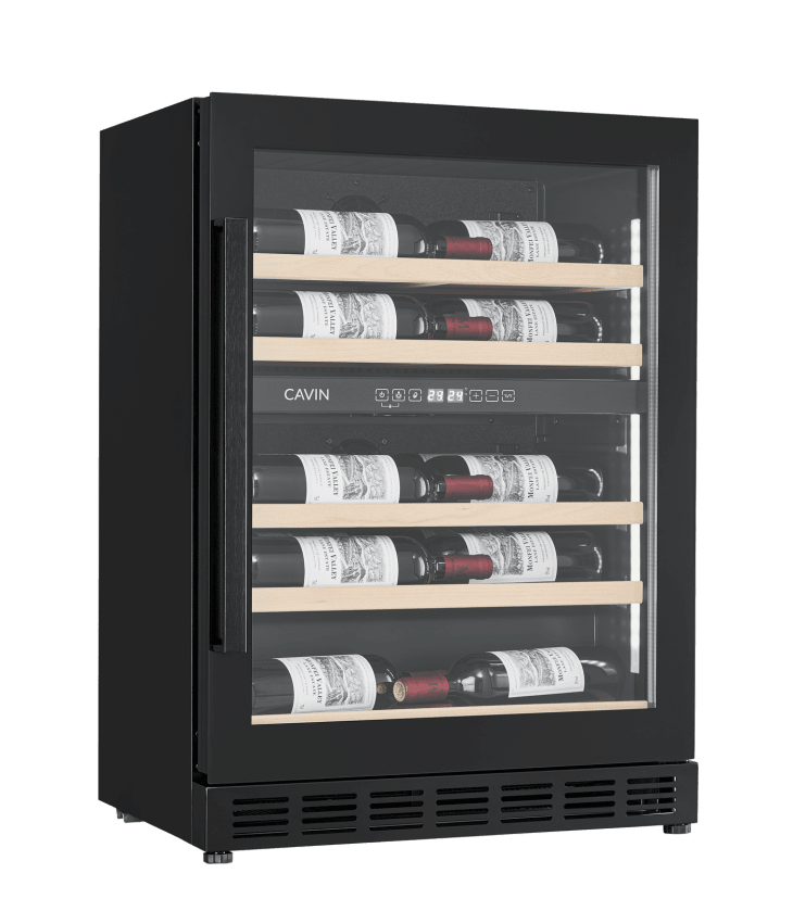 Cavin - 600mm - Undercounter Wine Fridge - Arctic Collection 60D Shallow Fullglass Black
