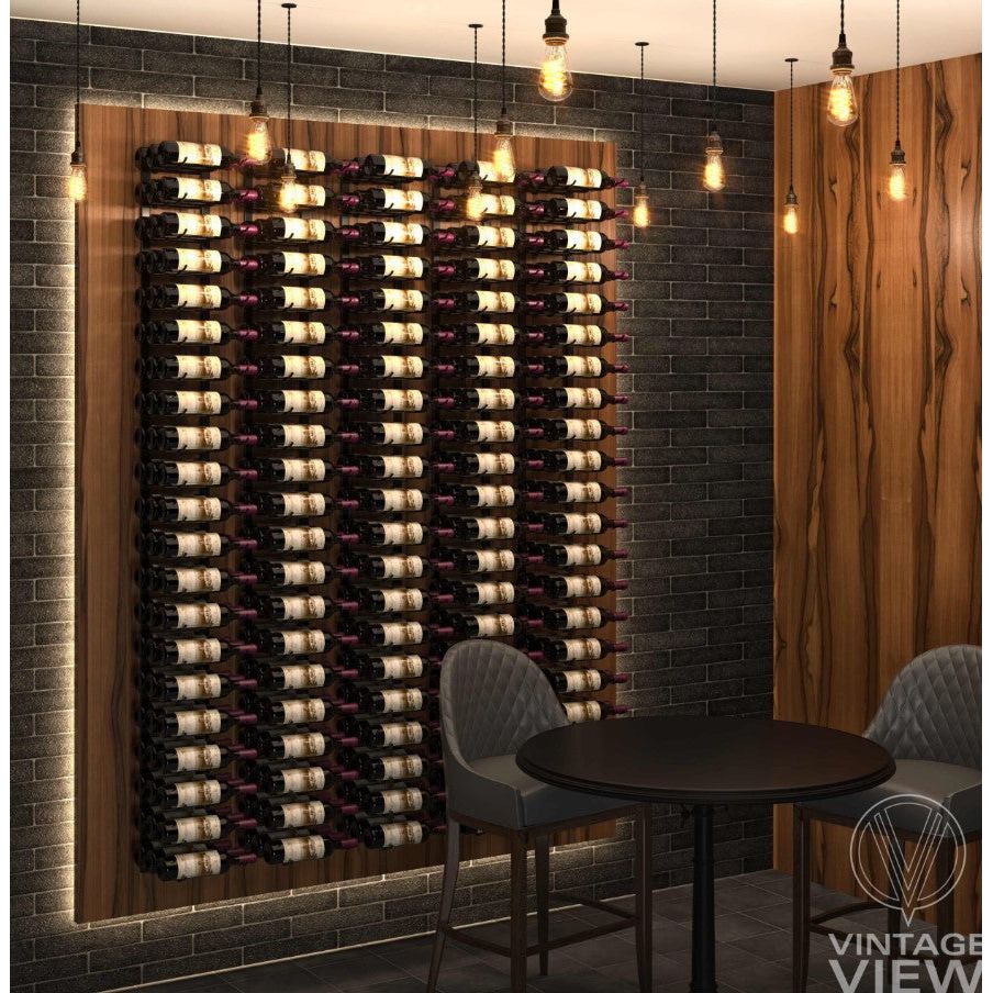 VintageView - W Series 8 – 2440mm Wall Mounted Metal Wine Rack Combo Kit (24-72 bottles)