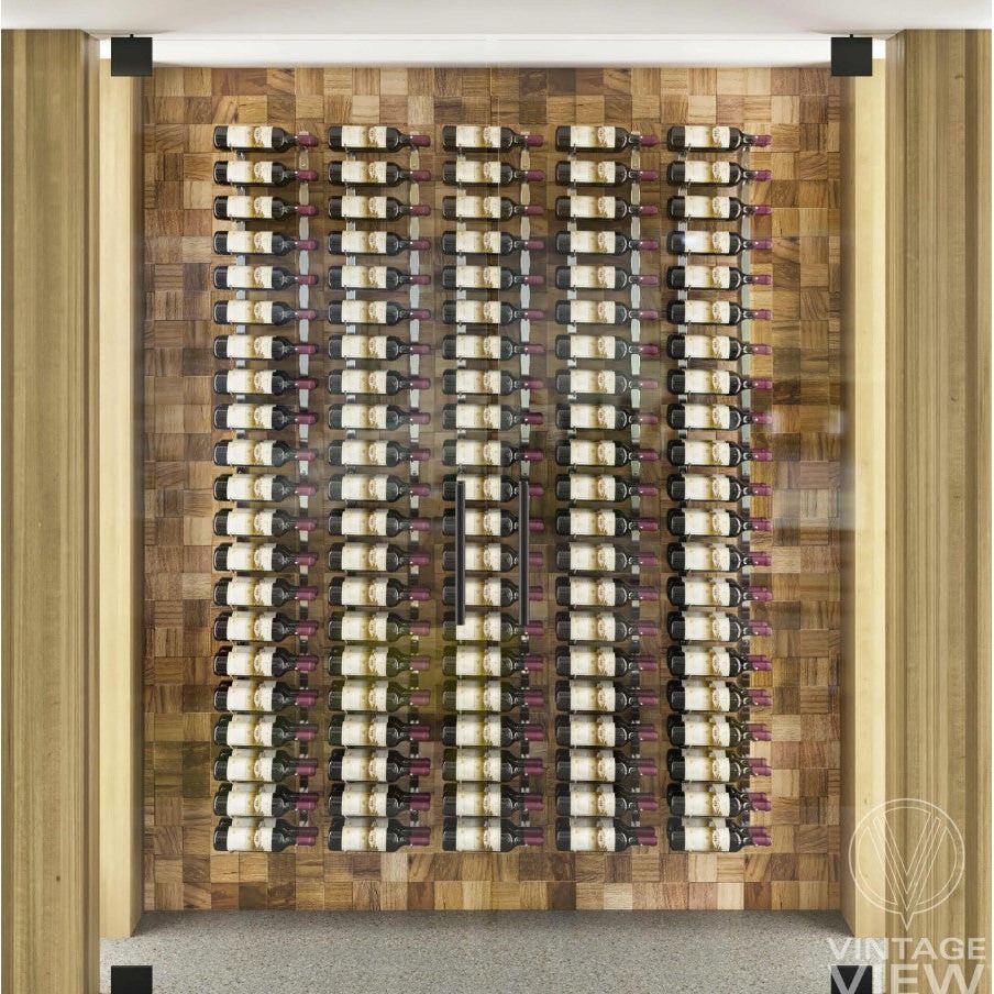 VintageView - W Series 8 – 2440mm Wall Mounted Metal Wine Rack Combo Kit (24-72 bottles)