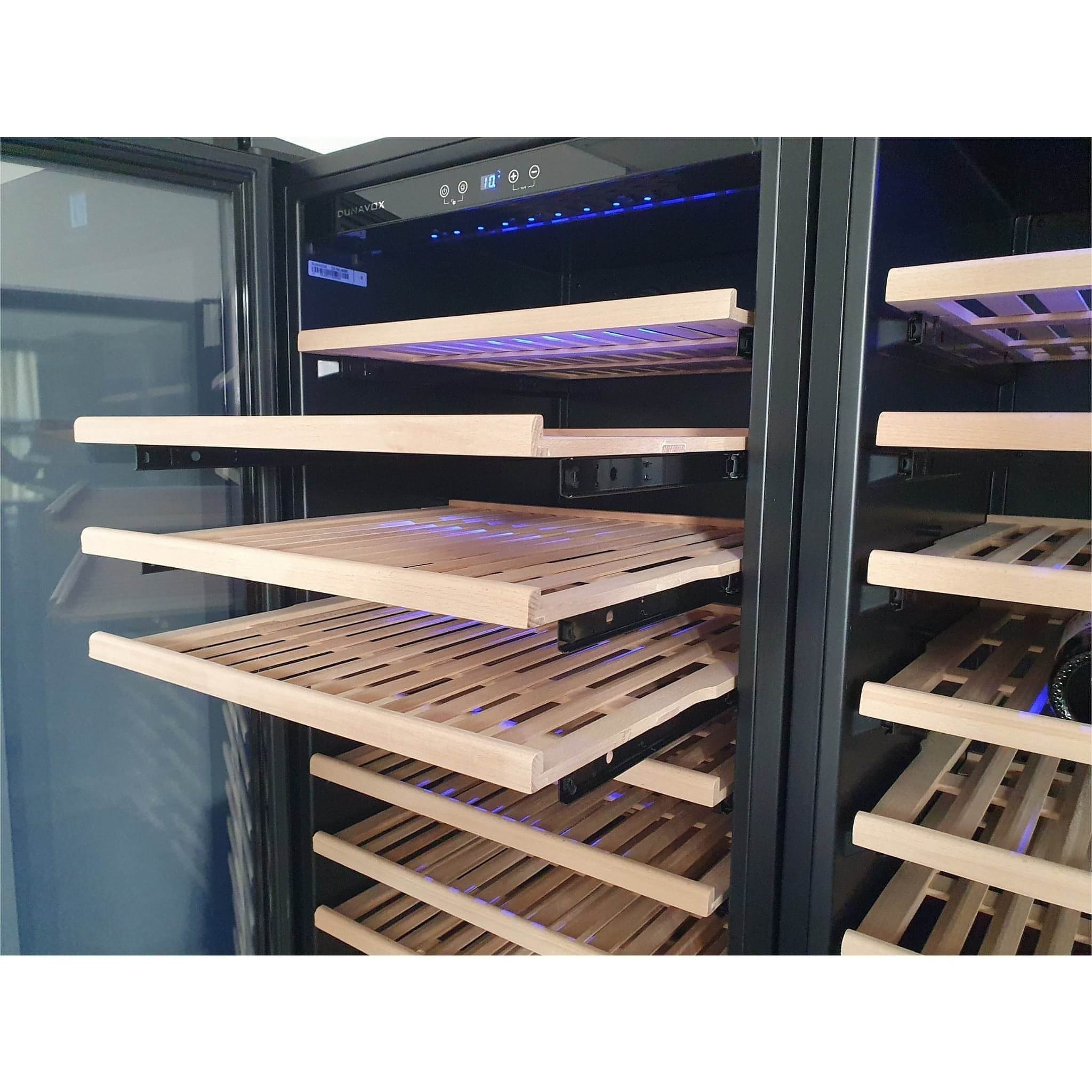 Dunavox GRANDE-194 - 655mm Width - Single Zone 194 Bottle - Built In / Freestanding Wine Cooler - DX-194.490SSK