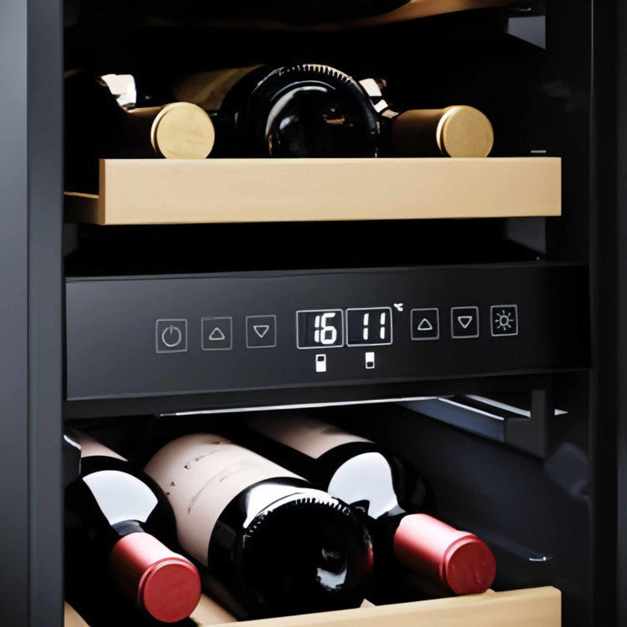 Dometic - 300mm Dual Zone - 18 Bottle - Built In Undercounter Wine Fridge - D18B