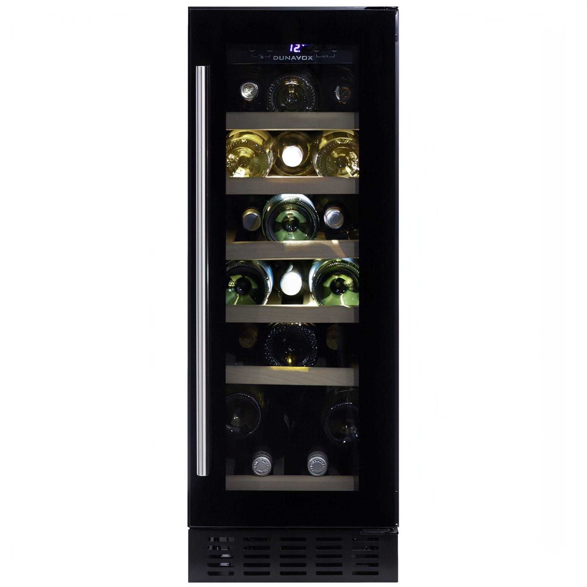 Dunavox FLOW-19 - 300mm - 19 Bottle - Built In Undercounter Wine Cooler - DAUF-19.58B