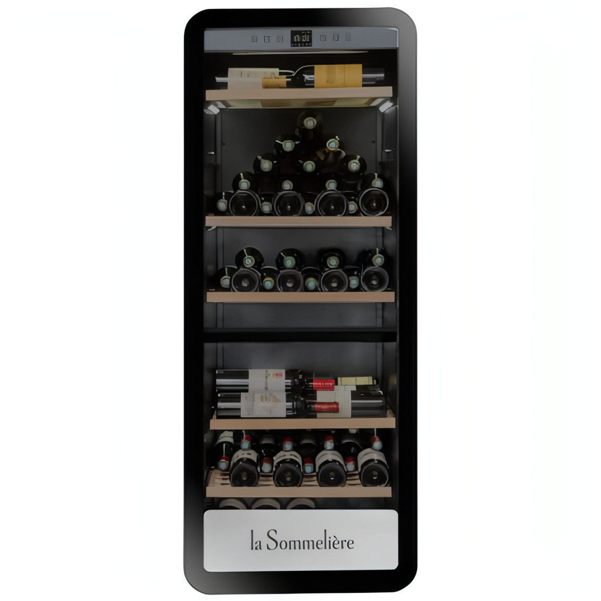 La Sommeliere - 181 Bottle Freestanding Dual Zone Wine Cabinet APOGEE190DZ