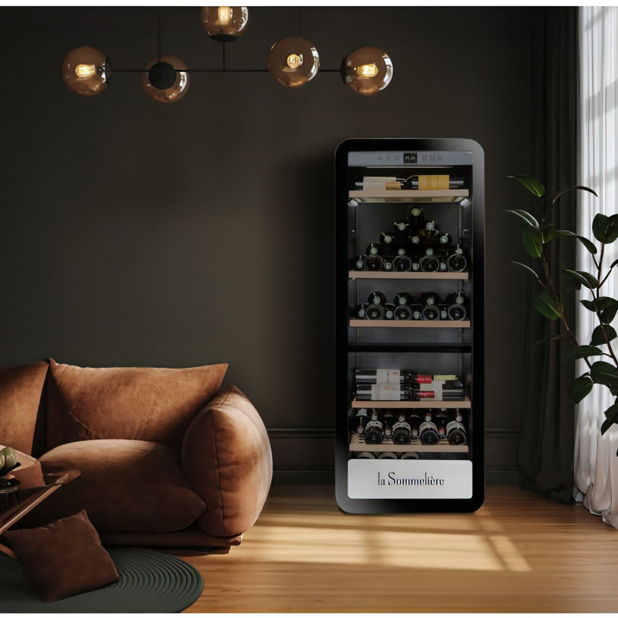 La Sommeliere - 181 Bottle Freestanding Dual Zone Wine Cabinet APOGEE190DZ