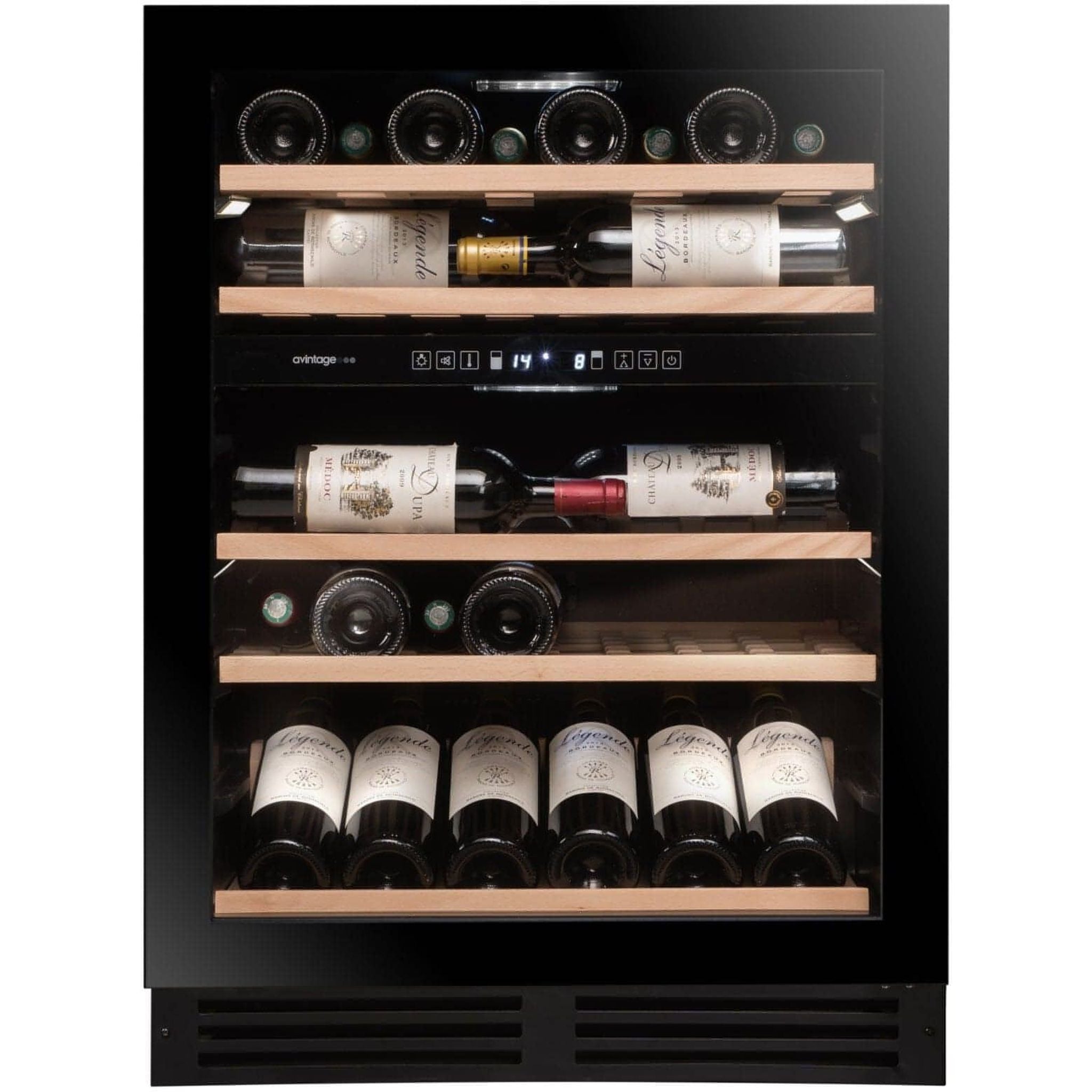 Avintage - 600mm Dual Zone - 50 bottle - Undercounter Wine Cooler - AVU53PREMIUM