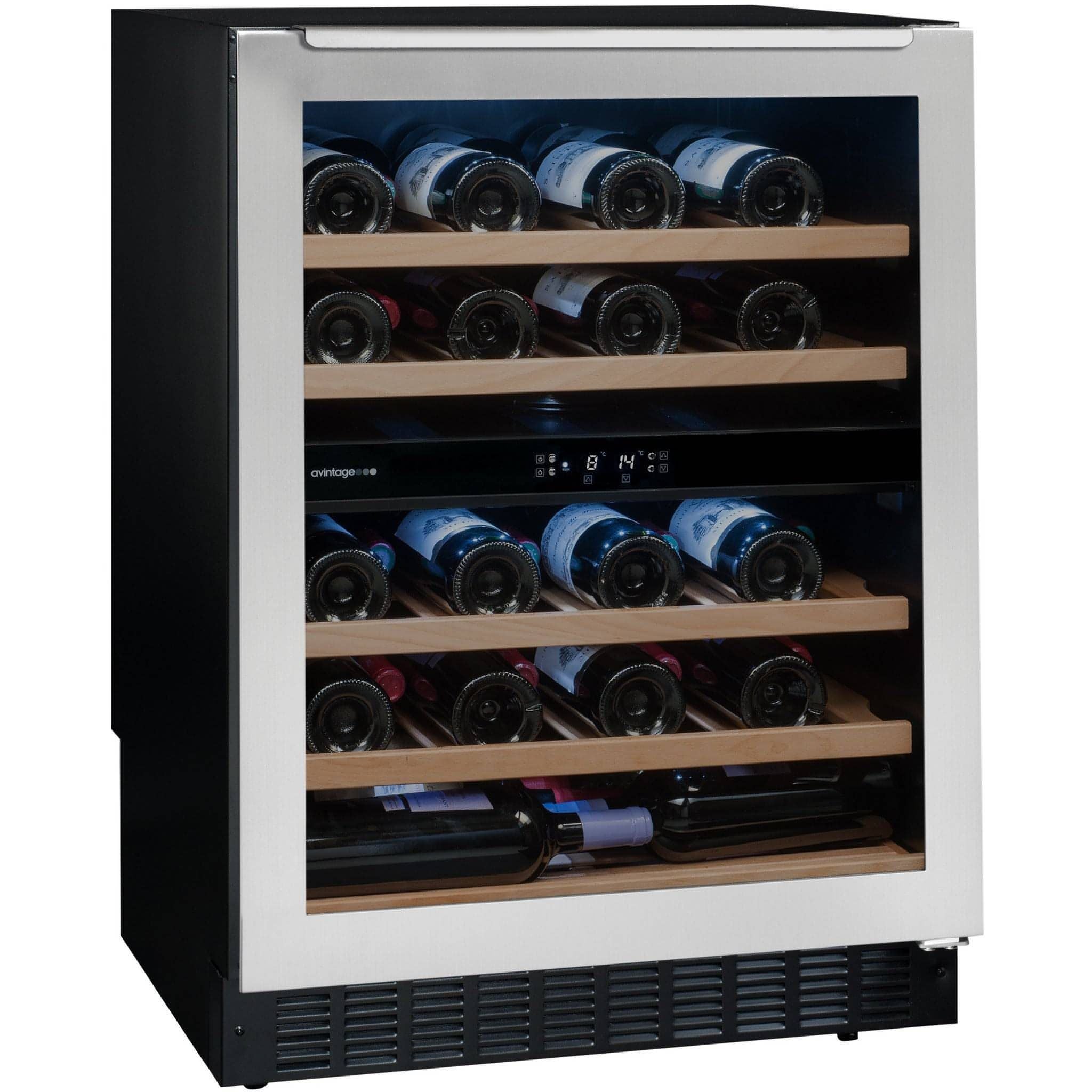 Avintage - 600mm Dual Zone - 50 bottle - Undercounter Wine Cooler - AVU54TXDZA