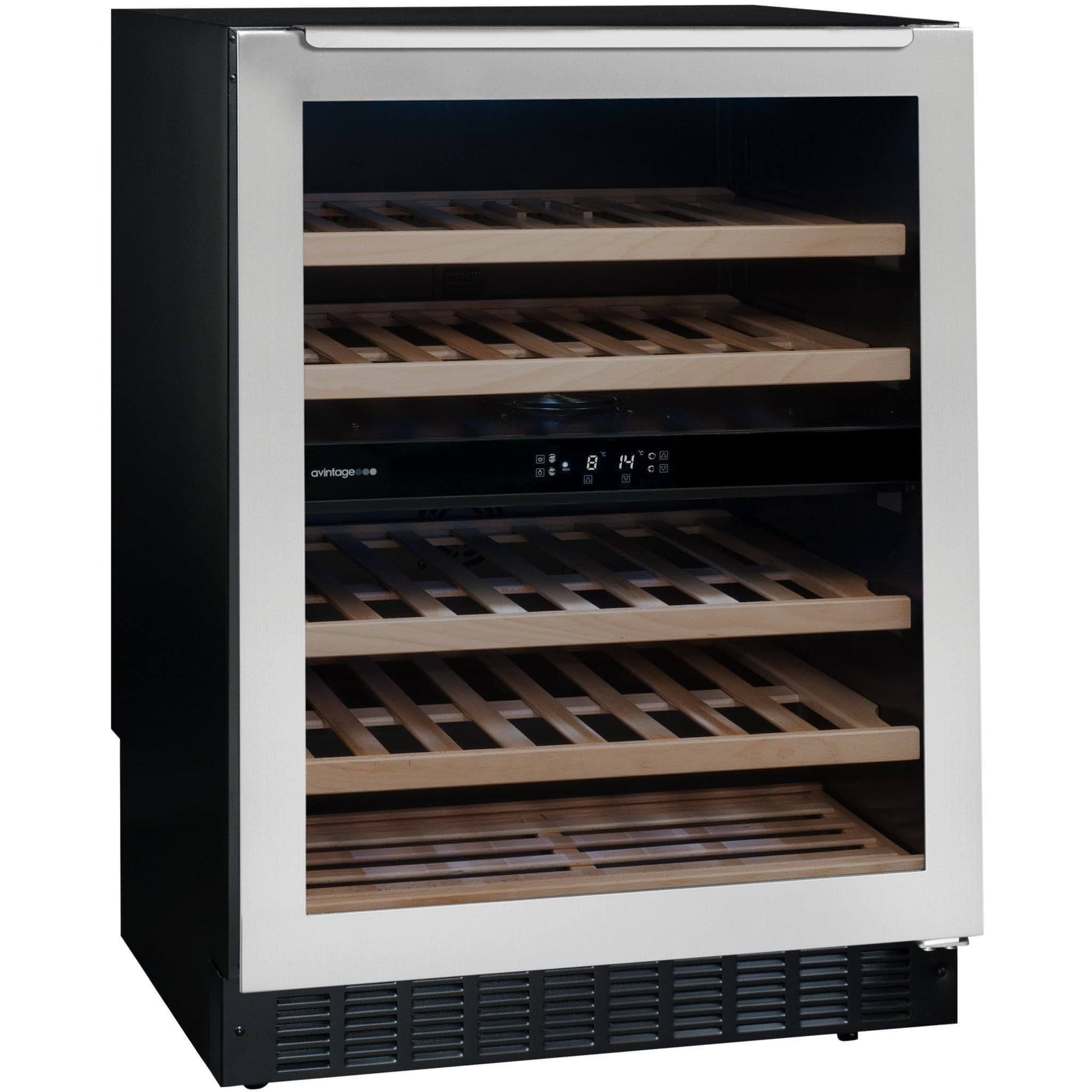 Avintage - 600mm Dual Zone - 50 bottle - Undercounter Wine Cooler - AVU54TXDZA