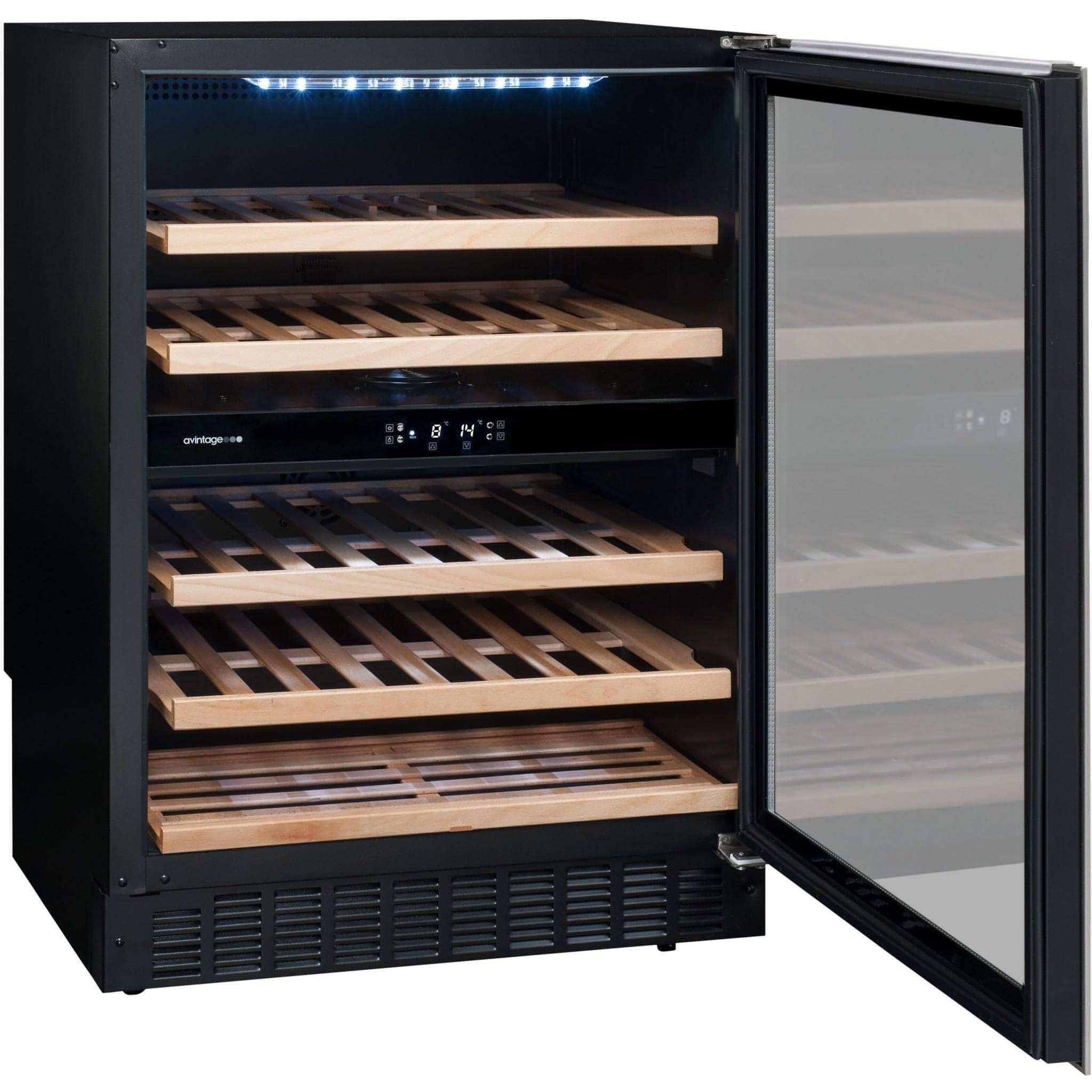 Avintage - 600mm Dual Zone - 50 bottle - Undercounter Wine Cooler - AVU54TXDZA