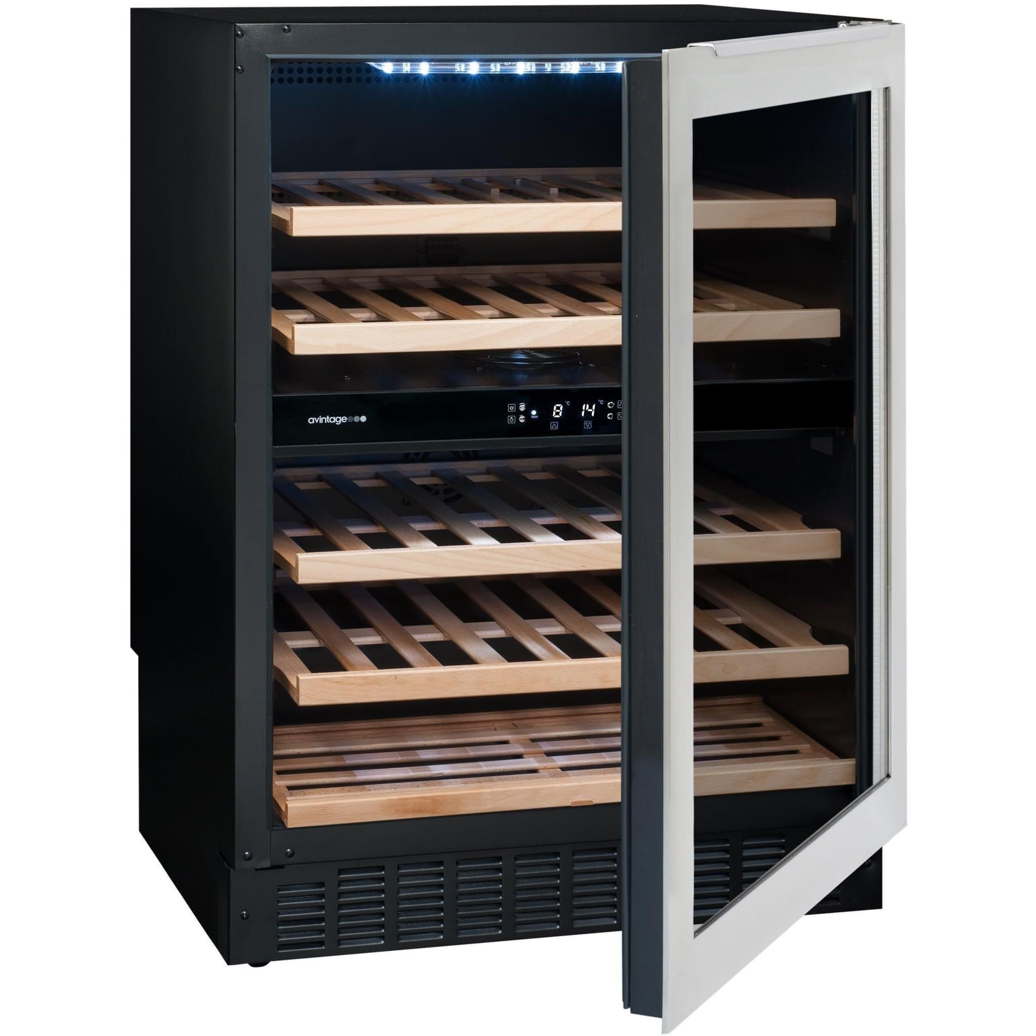 Avintage - 600mm Dual Zone - 50 bottle - Undercounter Wine Cooler - AVU54TXDZA